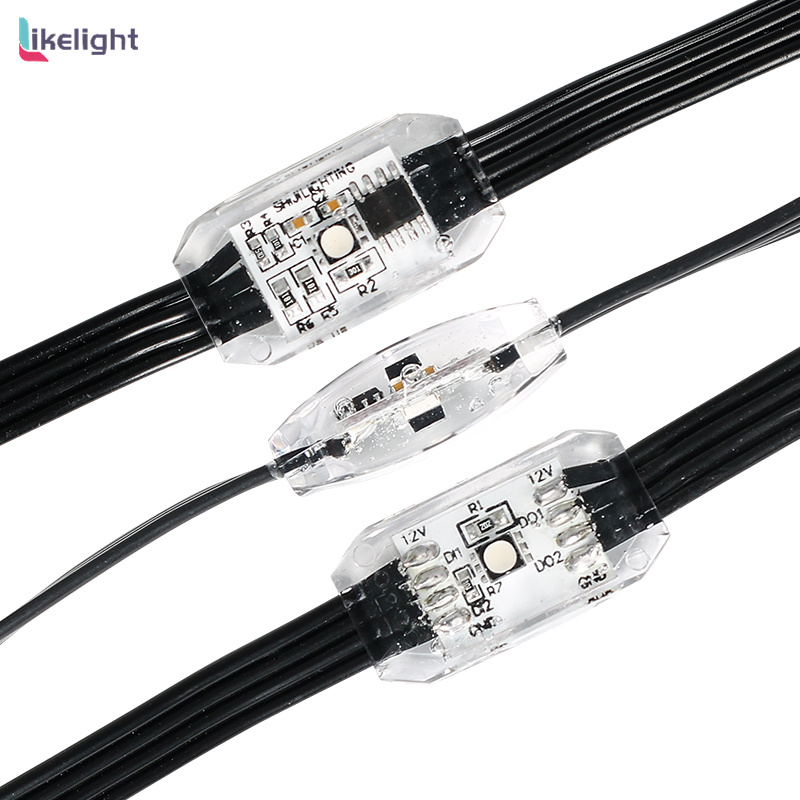 Guirlande lumineuse de noël à 360 degrés, 30x15mm, DC12V, UCS1903 pixels, pour décoration de vacances et de mariage